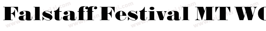 Falstaff Festival MT W00 Rg字体转换